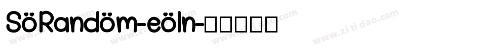 SoRandom-eoln字体转换