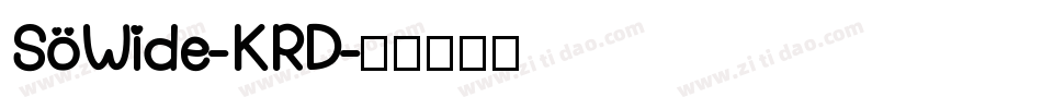 SoWide-KRD字体转换