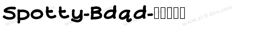 Spotty-Bdqd字体转换
