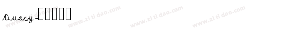 Dusty字体转换