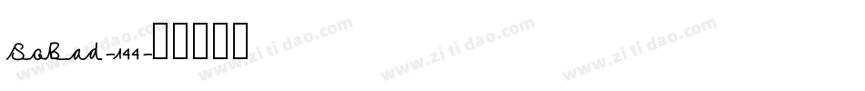 SoBad-144字体转换