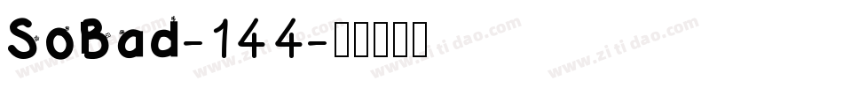 SoBad-144字体转换