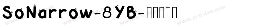 SoNarrow-8YB字体转换