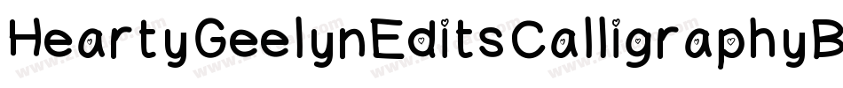 HeartyGeelynEditsCalligraphyBrush2-yxeY字体转换