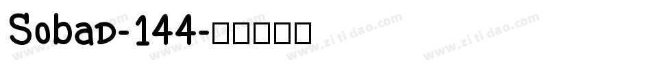 SoBad-144字体转换