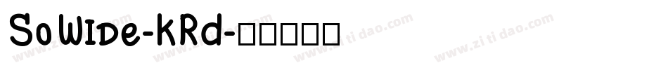SoWide-KRD字体转换
