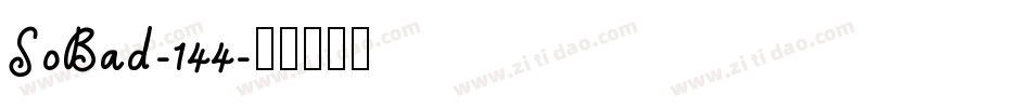 SoBad-144字体转换
