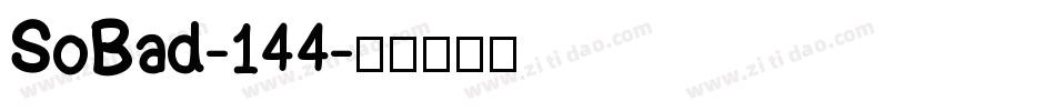 SoBad-144字体转换