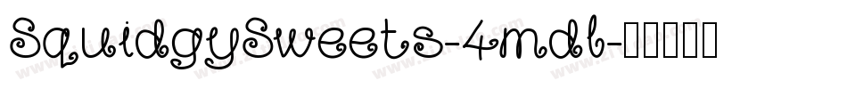 SquidgySweets-4mdl字体转换