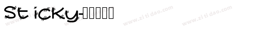Sticky字体转换