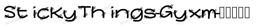 StickyThings-Gyxm字体转换