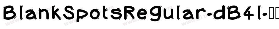 BlankSpotsRegular-dB4l字体转换