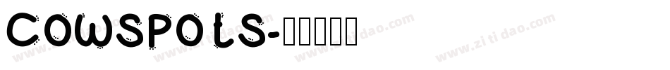 COWSPOTS字体转换