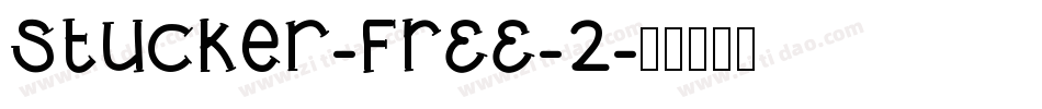 Stucker-FREE-2字体转换
