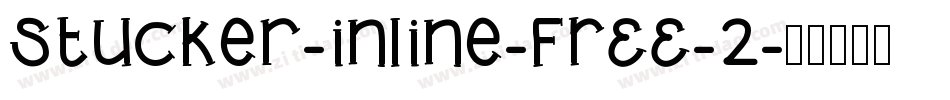 Stucker-inline-FREE-2字体转换