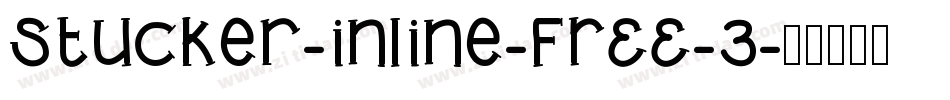 Stucker-inline-FREE-3字体转换