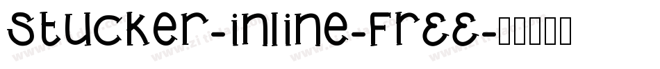 Stucker-inline-FREE字体转换
