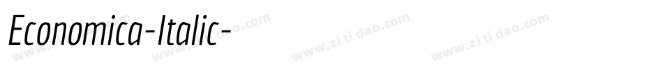 Economica-Italic字体转换
