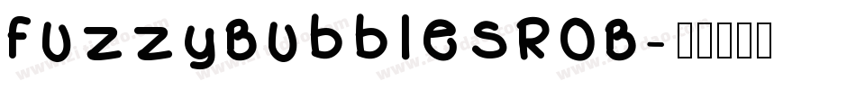 FuzzyBubblesROB字体转换