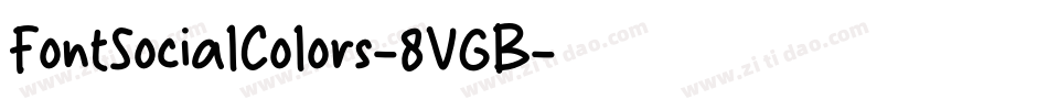 FontSocialColors-8VGB字体转换