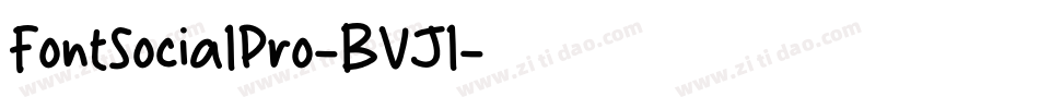 FontSocialPro-BVJl字体转换
