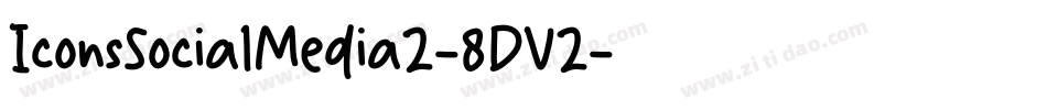 IconsSocialMedia2-8DV2字体转换
