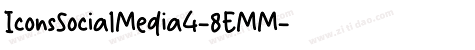 IconsSocialMedia4-8EMM字体转换