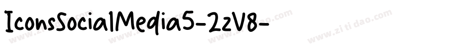 IconsSocialMedia5-2zV8字体转换