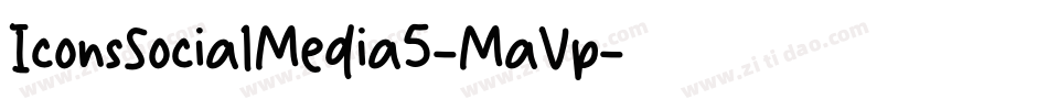 IconsSocialMedia5-MaVp字体转换