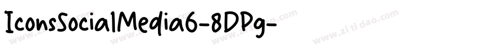 IconsSocialMedia6-8DPg字体转换