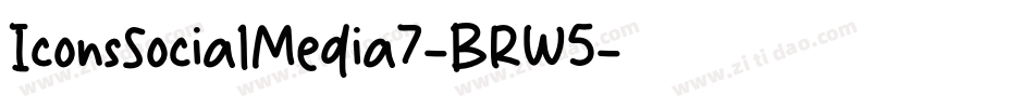 IconsSocialMedia7-BRW5字体转换