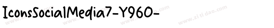 IconsSocialMedia7-Y96O字体转换