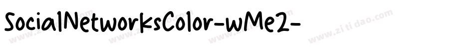 SocialNetworksColor-wMe2字体转换