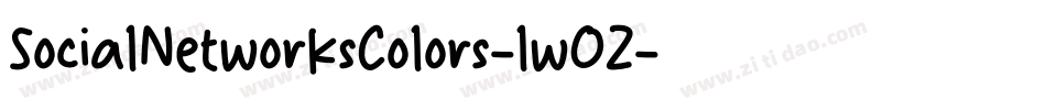 SocialNetworksColors-lwOZ字体转换