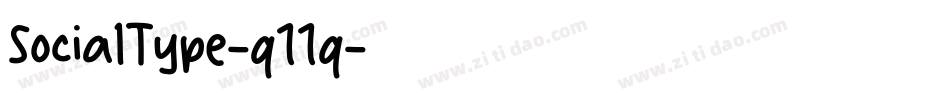 SocialType-q11q字体转换