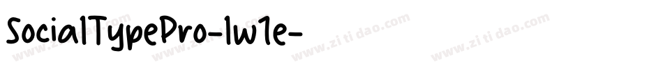 SocialTypePro-lw1e字体转换