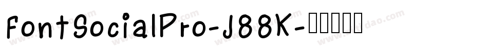 FontSocialPro-J88K字体转换