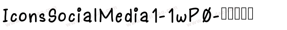 IconsSocialMedia1-1wP0字体转换