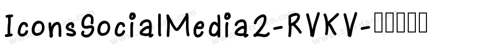 IconsSocialMedia2-RVKV字体转换
