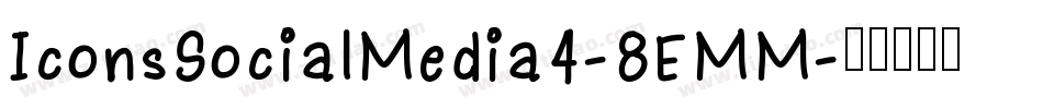 IconsSocialMedia4-8EMM字体转换