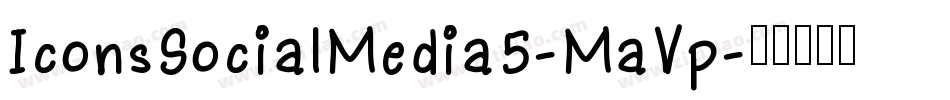 IconsSocialMedia5-MaVp字体转换