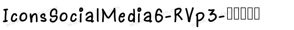 IconsSocialMedia6-RVp3字体转换