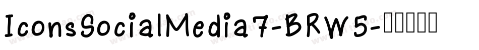 IconsSocialMedia7-BRW5字体转换