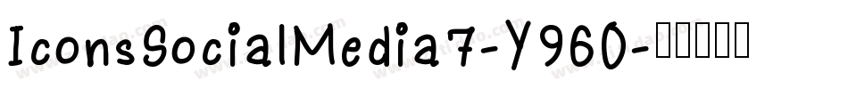 IconsSocialMedia7-Y96O字体转换