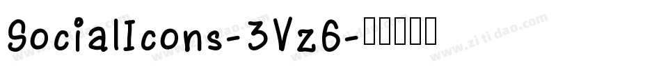 SocialIcons-3Vz6字体转换