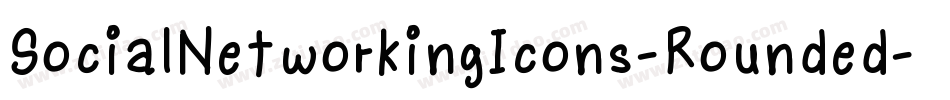 SocialNetworkingIcons-Rounded字体转换