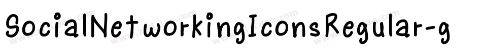SocialNetworkingIconsRegular-gmnE字体转换