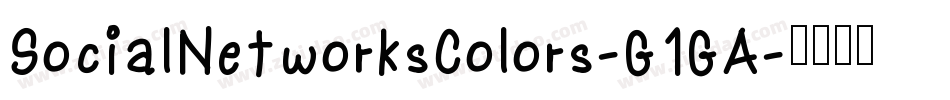 SocialNetworksColors-G1GA字体转换