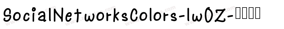SocialNetworksColors-lwOZ字体转换