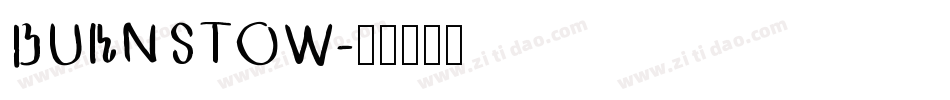 BURNSTOW字体转换